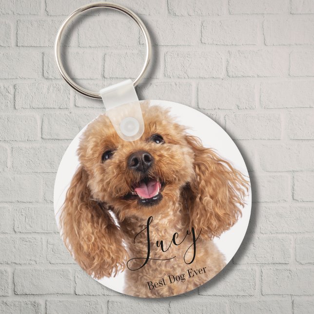Llavero Caniche de Foto Personalizada Amante de Perros Per (Subido por el creador)