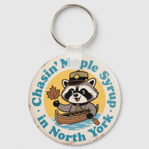 Llavero Canoa Mapache Retro North York