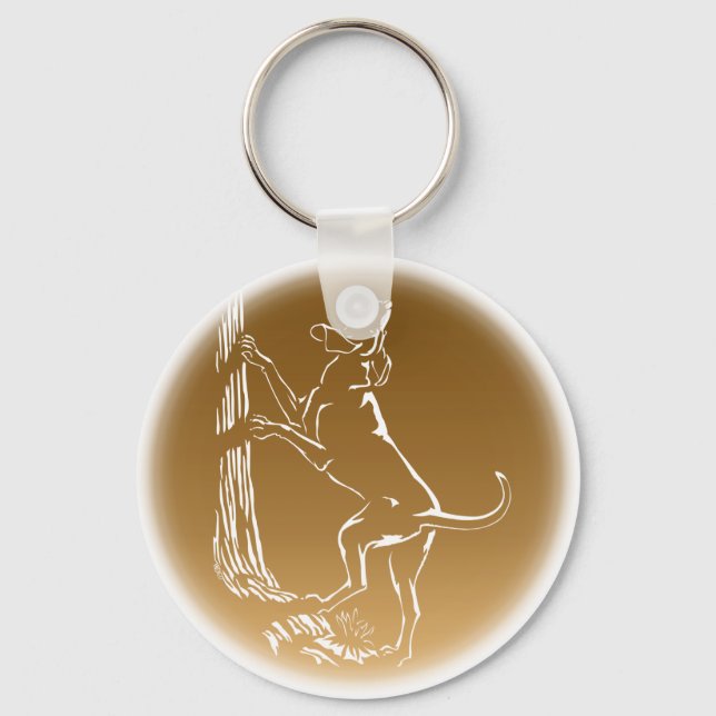 Llavero Cañones de la llave del perro que cazan cadenas de (Anverso)