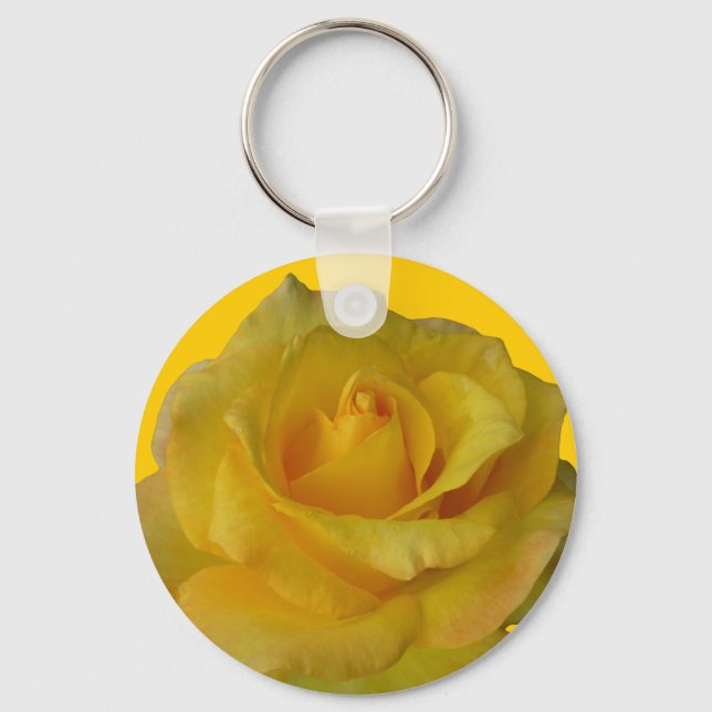 Llavero Cañones de llave Rosa Cheong Yellow Flower Gifts (Anverso)