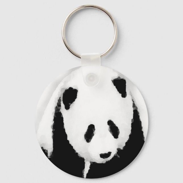 Llavero Cañones de teclas de Pop Art Panda (Anverso)