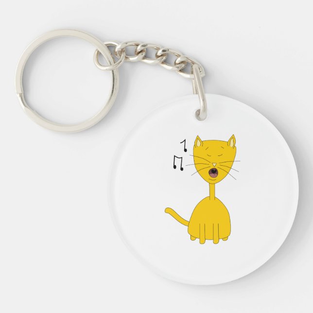 Llavero Cantando Gato. (Frente)