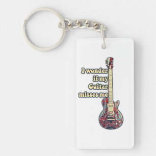 Llavero cantos de guitarra positivos para guitarristas