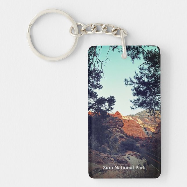 Llavero Canyon Trail Parque Nacional Zion, Utah Key Ring (Frente)
