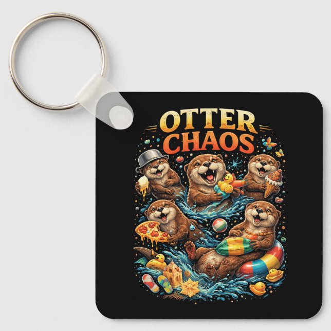 Llavero Caos de Nutria (Anverso)