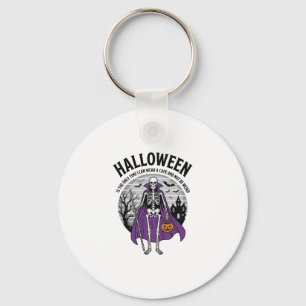 Llavero Capa divertida de Halloween de esqueleto cita dise