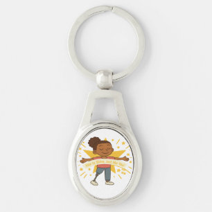 Llavero Capaz de brillar, igual que tú Metalizado Keychain