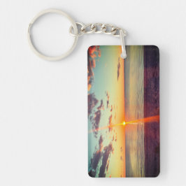 Llavero Cape Cod Beach Sunset Photo