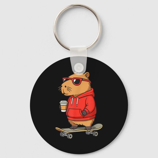 Llavero Capibara Con Gafas Skater Capy  (Anverso)