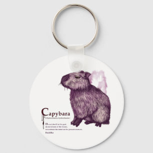 Llavero capibara - vino