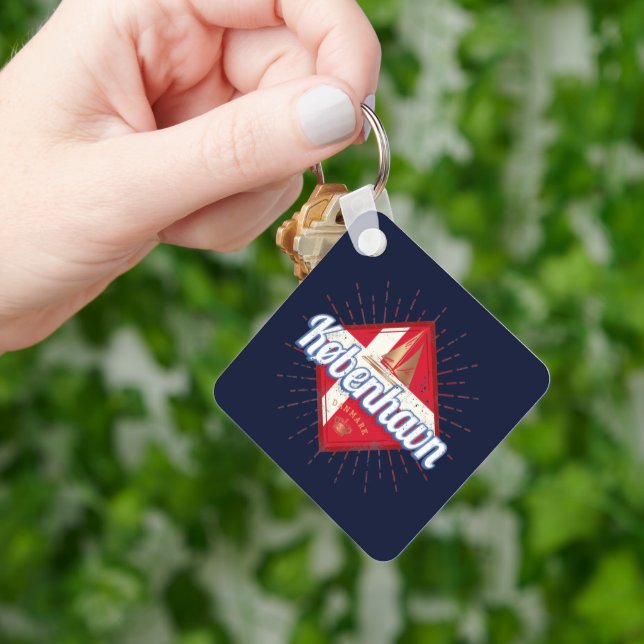 Llavero Capital de Copenhague Dinamarca Navegación por mar (Mano)