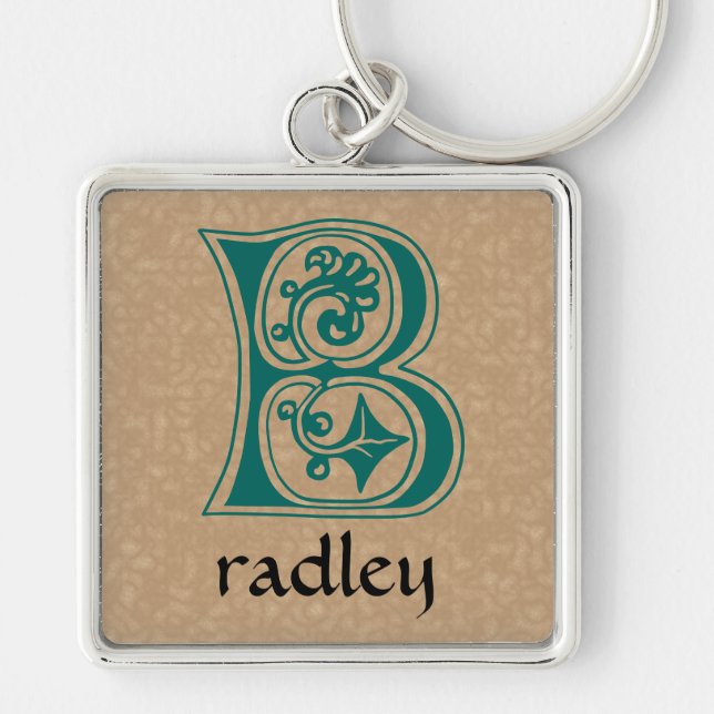 Llavero Capital decorativa Botánica Medieval B (Frente)