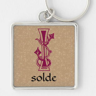 Llavero Capital decorativa Botánica Medieval I