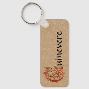 Llavero Capital decorativo rectangular G