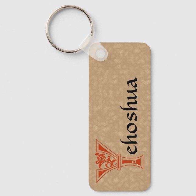 Llavero Capital decorativo rectangular Y (Anverso)