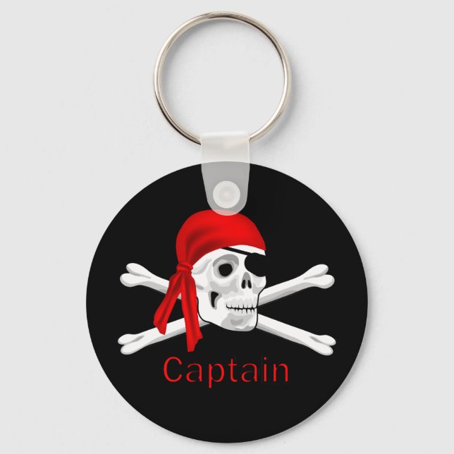 Llavero Capitán Calavera Pirata y Keychain 2 (Anverso)