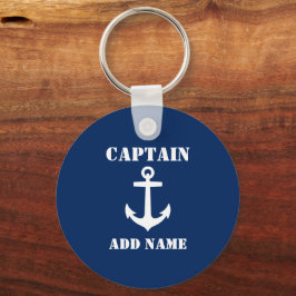 Llavero Capitán de anclaje Añadir nombre de barco Foto Azu