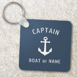 Llavero Capitán de anclaje de vintage Añadir nombre o nomb<br><div class="desc">Capitán de Ancla Vintage Náutico Añadir nombre de barco o cadena de texto personalizado.</div>