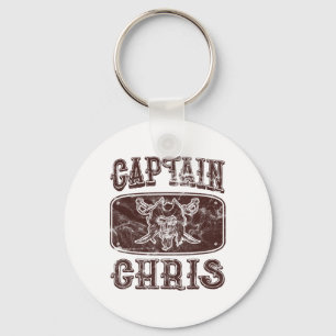 Llavero Capitán de la Vintage Chris Pontoon Pirata Persona