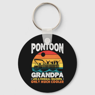 Llavero Capitán del abuelo de Pontoon Retro Funny Padre de