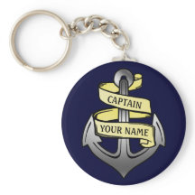 Capitán del buque personalizable Su Nombre Anclaje