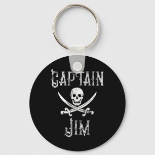 Llavero Capitán Jim Vintage Barco pirata personalizado