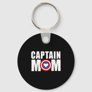 Llavero Capitán mamá superhéroe divertido día de la madre