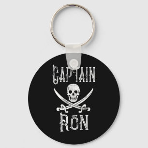 Llavero Capitán Ron Personalizado Vintage Pirata Embarcaci