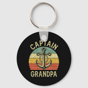 Llavero Capitán Vintage Abuelo Bote Pontoon Pescando Sailo
