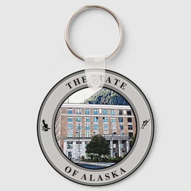 Llavero Capitolio Estatal de Alaska (Anverso)