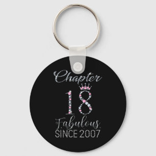 Llavero Capítulo 18 Fabuloso Desde 2007 Mujeres de 18 Años