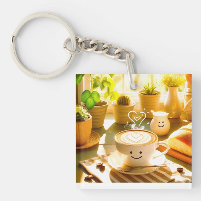 Llavero Cappuccino en la mañana (Frente)