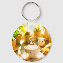 Llavero Cappuccino en la mañana