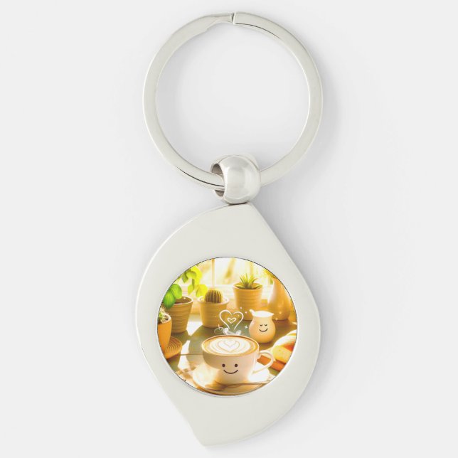 Llavero Cappuccino en la mañana (Anverso)