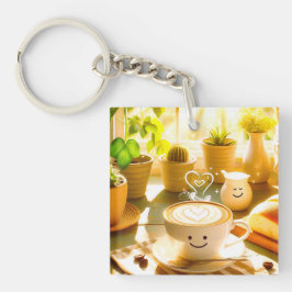 Llavero Cappuccino en la mañana