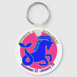 Llavero Capricorn Zodiac sign Personalized keychain