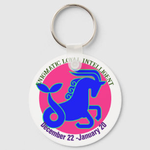 Llavero Capricorn Zodiac sign Personalized keychain