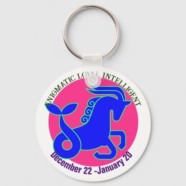 Llavero Capricorn Zodiac sign Personalized keychain (Anverso)