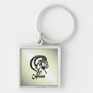 Llavero Capricornio del mar Cabra Zodiac Verde
