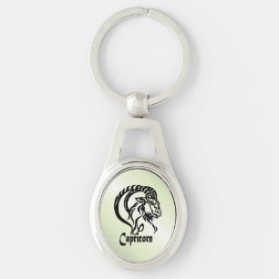 Llavero Capricornio del mar Cabra Zodiac Verde