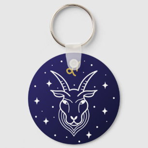 Llavero Capricornio el Rótulo Goat Zodiac