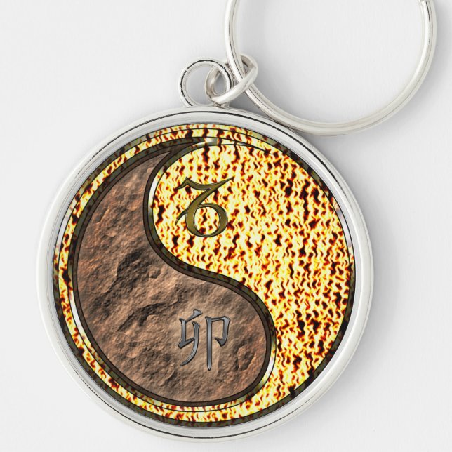 Llavero Capricornio y Keychain de Fire Rabbit (Frente)