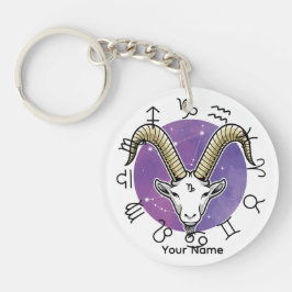 Llavero Capricornio y Taurus Acrílico Keychain