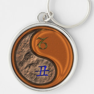 Llavero Capricornio y Wood Ox Keychain