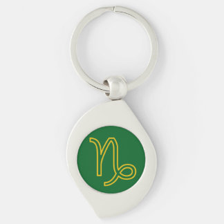 Llavero Capricornio Zodiac Keychain Metalizado
