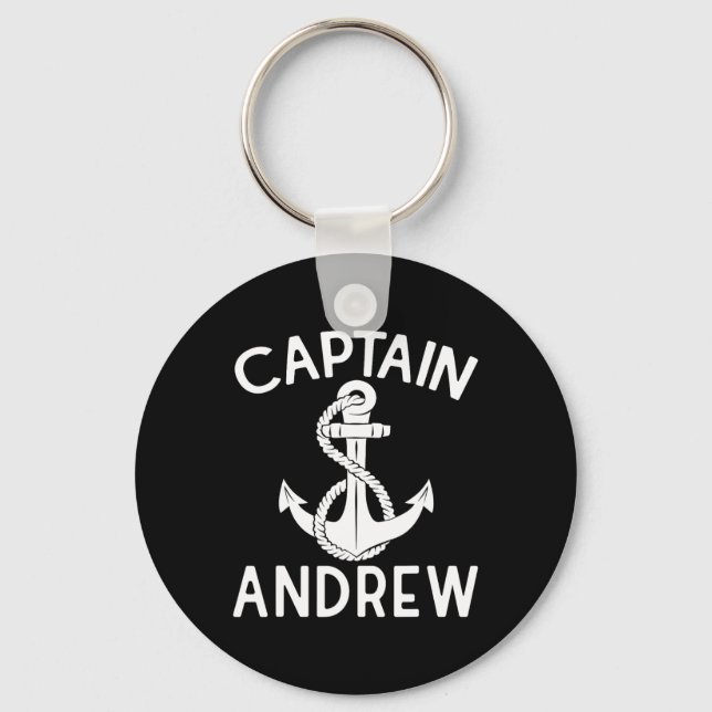 Llavero Captain Andrew Boating Boat Yacht Ship Anchor  (Anverso)