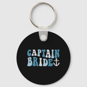 Llavero Captain Bride Groovy Cruise Bachelorette Náutica