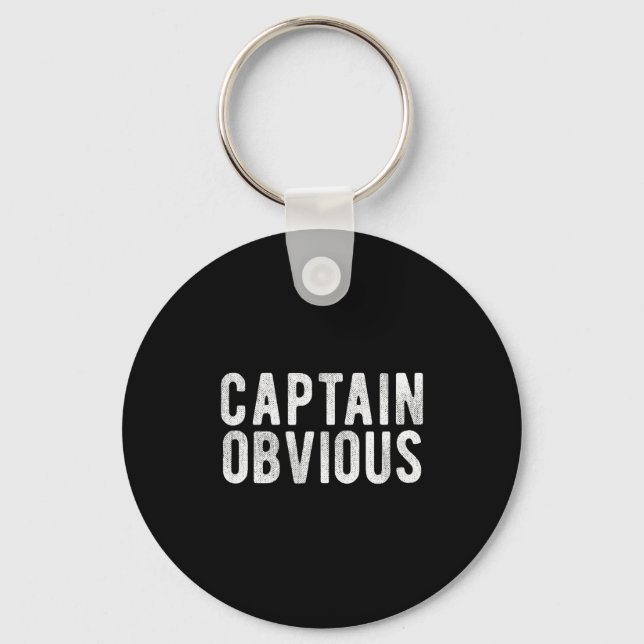 Llavero Captain Obvious Funny Phrase Saying Expression Sai (Anverso)
