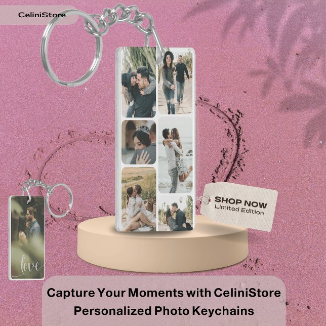 Llavero Captura tus momentos con una foto personalizada (Capture Your Moments with Personalized Photo Keychain)