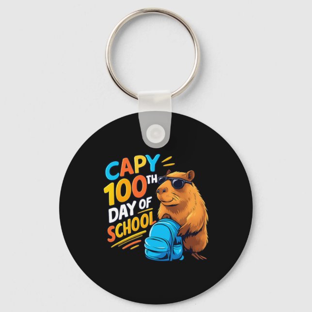 Llavero Capybara 100º Día de la Escuela (Anverso)